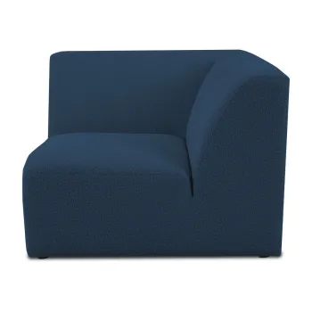Modul pentru canapea albastru inchis cu tapiterie din stofa boucle (cu colt variabil) Roxy - Scandic imagine