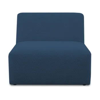 Modul pentru canapea albastru inchis cu tapiterie din stofa boucle (de mijloc) Roxy - Scandic imagine