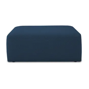 Modul pentru canapea albastru inchis cu tapiterie din stofa boucle Roxy - Scandic imagine