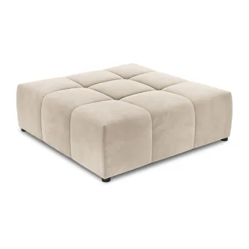 Modul pentru canapea bej cu tapiterie din catifea Rome Velvet - Cosmopolitan Design imagine