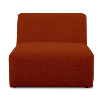 Modul pentru canapea caramiziu cu tapiterie din stofa boucle (de mijloc) Roxy - Scandic imagine