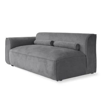 Modul pentru canapea gri (cu colt pe partea dreapta) Flex Felix - Miuform imagine