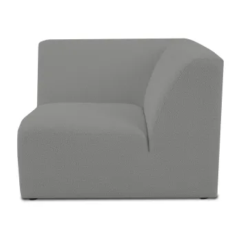 Modul pentru canapea gri cu tapiterie din stofa boucle (cu colt variabil) Roxy - Scandic imagine
