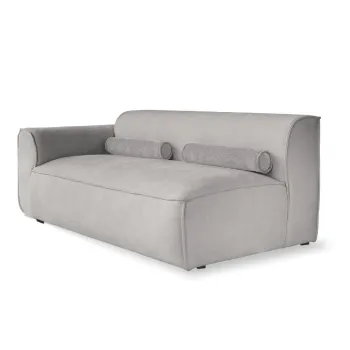 Modul pentru canapea gri deschis (cu colt pe partea dreapta) Flex Felix - Miuform imagine