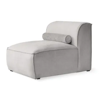 Modul pentru canapea gri deschis (de mijloc) Flex Felix - Miuform imagine