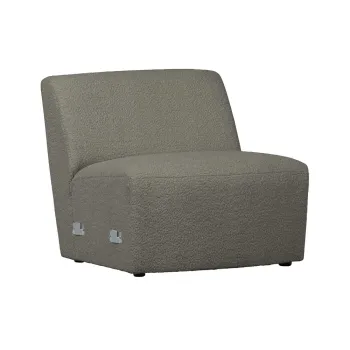 Modul pentru canapea kaki cu tapiterie din stofa boucle (de mijloc) Coco - WOOOD imagine