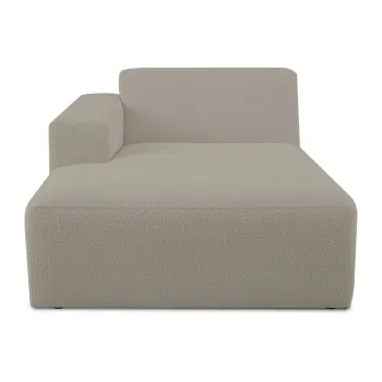 Modul pentru canapea maro deschis cu tapiterie din stofa boucle (cu colt pe partea dreapta) Roxy - Scandic imagine