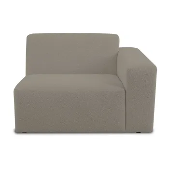 Modul pentru canapea maro deschis cu tapiterie din stofa boucle (cu colt pe partea stanga ) Roxy - Scandic imagine