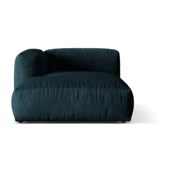Modul pentru canapea modulara albastru inchis cu tapiterie din tesatura boucle (cu colt pe partea dreapta) Martina - Micadoni Home imagine