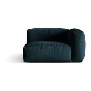 Modul pentru canapea modulara albastru inchis cu tapiterie din tesatura boucle (cu colt pe partea stanga ) Martina - Micadoni Home imagine