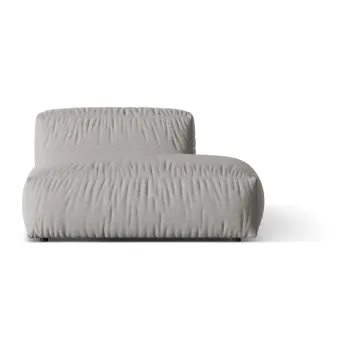 Modul pentru canapea modulara albastru inchis cu tapiterie din tesatura boucle (cu colt pe partea stanga ) Martina - Micadoni Home imagine