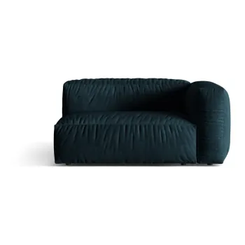 Modul pentru canapea modulara albastru inchis cu tapiterie din tesatura boucle (cu colt pe partea stanga ) Martina - Micadoni Home imagine