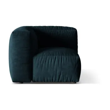 Modul pentru canapea modulara albastru inchis cu tapiterie din tesatura boucle (cu colt variabil) Martina - Micadoni Home imagine