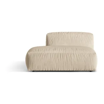 Modul pentru canapea modulara bej/crem cu tapiterie din tesatura boucle (cu colt pe partea dreapta) Martina - Micadoni Home imagine