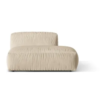Modul pentru canapea modulara bej/crem cu tapiterie din tesatura boucle (cu colt pe partea stanga ) Martina - Micadoni Home imagine