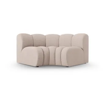 Modul pentru canapea modulara bej cu tapiterie din chenille (cu colt variabil) Lupine - Micadoni imagine