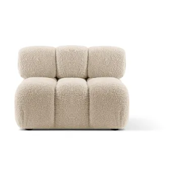 Modul pentru canapea modulara bej cu tapiterie din tesatura boucle (de mijloc) Bellis - Micadoni Home imagine