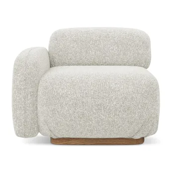 Modul pentru canapea modulara crem (cu colt pe partea dreapta) Ailani - Makamii imagine