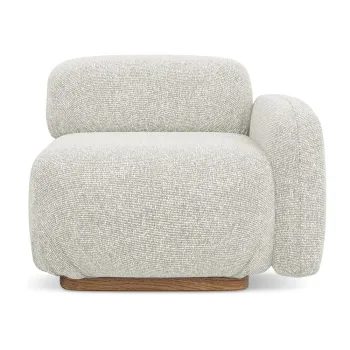 Modul pentru canapea modulara crem (cu colt pe partea stanga) Ailani - Makamii imagine