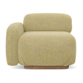 Modul pentru canapea modulara galben (cu colt pe partea dreapta) Ailani - Makamii imagine