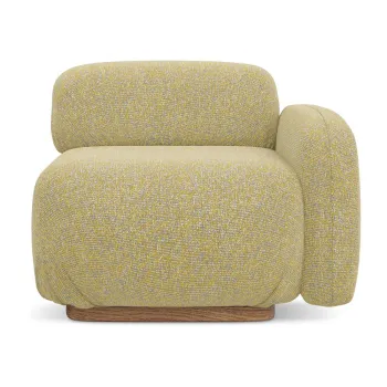 Modul pentru canapea modulara galben (cu colt pe partea stanga) Ailani - Makamii imagine