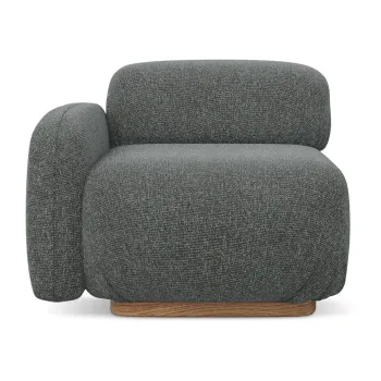 Modul pentru canapea modulara gri (cu colt pe partea dreapta) Ailani - Makamii imagine