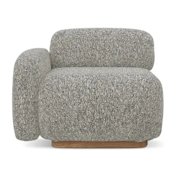 Modul pentru canapea modulara gri (cu colt pe partea dreapta) Ailani - Makamii imagine