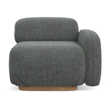 Modul pentru canapea modulara gri (cu colt pe partea stanga) Ailani - Makamii imagine