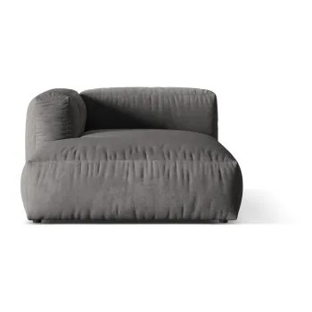 Modul pentru canapea modulara gri cu tapiterie din tesatura boucle (cu colt pe partea dreapta) Martina - Micadoni Home imagine