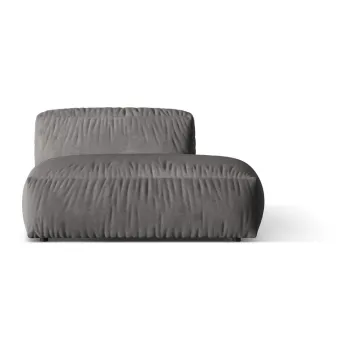 Modul pentru canapea modulara gri cu tapiterie din tesatura boucle (cu colt pe partea stanga ) Martina - Micadoni Home imagine