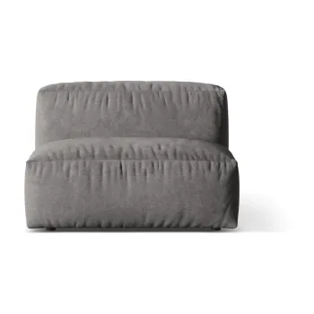 Modul pentru canapea modulara gri cu tapiterie din tesatura boucle (de mijloc) Martina - Micadoni Home imagine