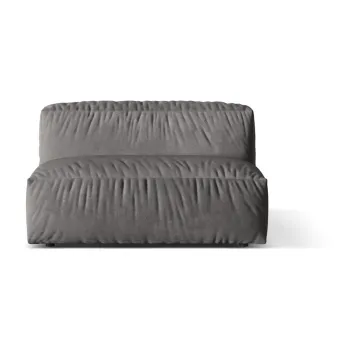 Modul pentru canapea modulara gri cu tapiterie din tesatura boucle (de mijloc) Martina - Micadoni Home imagine