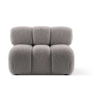 Modul pentru canapea modulara gri deschis cu tapiterie din tesatura boucle (de mijloc) Bellis - Micadoni Home imagine