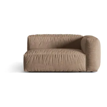 Modul pentru canapea modulara maro deschis cu tapiterie din tesatura boucle (cu colt pe partea stanga ) Martina - Micadoni Home imagine