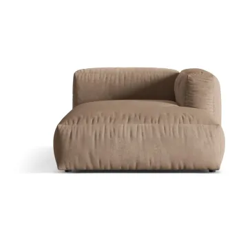 Modul pentru canapea modulara maro deschis cu tapiterie din tesatura boucle (cu colt pe partea stanga ) Martina - Micadoni Home imagine