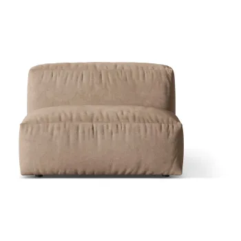 Modul pentru canapea modulara maro deschis cu tapiterie din tesatura boucle (de mijloc) Martina - Micadoni Home imagine