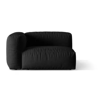 Modul pentru canapea modulara negru (cu colt pe partea dreapta) Martina - Micadoni Home imagine