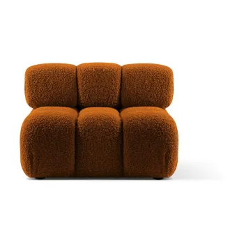 Modul pentru canapea modulara portocaliu cu tapiterie din tesatura boucle (de mijloc) Bellis - Micadoni Home imagine