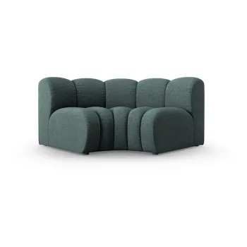 Modul pentru canapea modulara turcoaz cu tapiterie din chenille (cu colt variabil) Lupine - Micadoni imagine