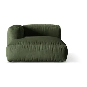 Modul pentru canapea modulara verde cu tapiterie din tesatura boucle (cu colt pe partea dreapta) Martina - Micadoni Home imagine