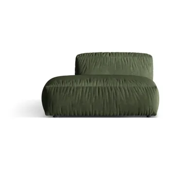 Modul pentru canapea modulara verde cu tapiterie din tesatura boucle (cu colt pe partea dreapta) Martina - Micadoni Home imagine