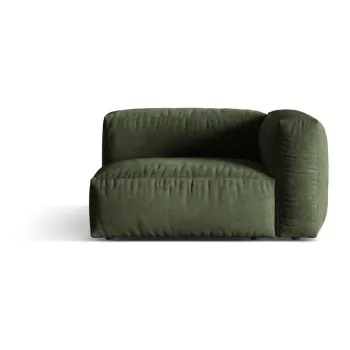 Modul pentru canapea modulara verde cu tapiterie din tesatura boucle (cu colt pe partea stanga ) Martina - Micadoni Home imagine