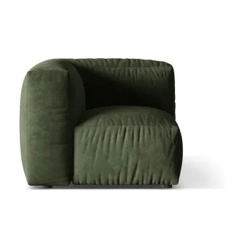 Modul pentru canapea modulara verde cu tapiterie din tesatura boucle (cu colt variabil) Martina - Micadoni Home imagine