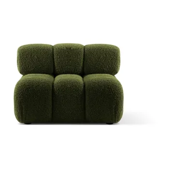 Modul pentru canapea modulara verde cu tapiterie din tesatura boucle (de mijloc) Bellis - Micadoni Home imagine