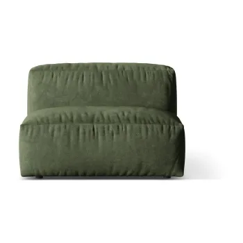 Modul pentru canapea modulara verde cu tapiterie din tesatura boucle (de mijloc) Martina - Micadoni Home imagine