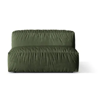 Modul pentru canapea modulara verde cu tapiterie din tesatura boucle (de mijloc) Martina - Micadoni Home imagine