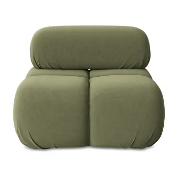 Modul pentru canapea modulara verde deschis cu tapiterie din catifea Lokua - Makamii imagine