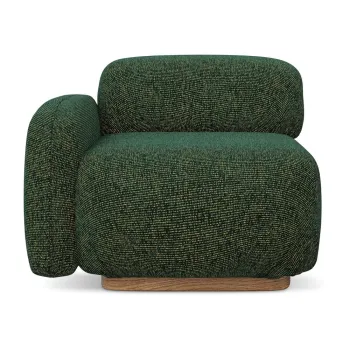 Modul pentru canapea modulara verde inchis (cu colt pe partea dreapta) Ailani - Makamii imagine