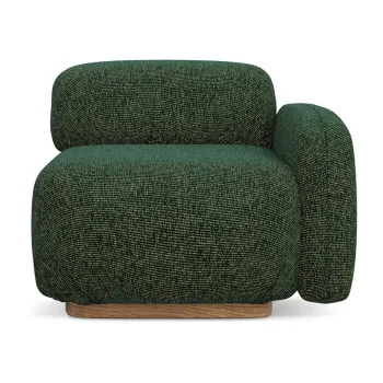 Modul pentru canapea modulara verde inchis (cu colt pe partea stanga) Ailani - Makamii imagine