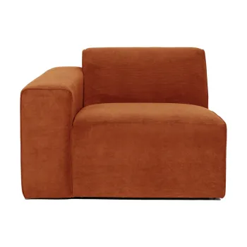 Modul pentru canapea portocaliu din catifea reiata (partea dreapta) Sting - Scandic imagine